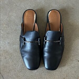 Halston Heritage Black Mules